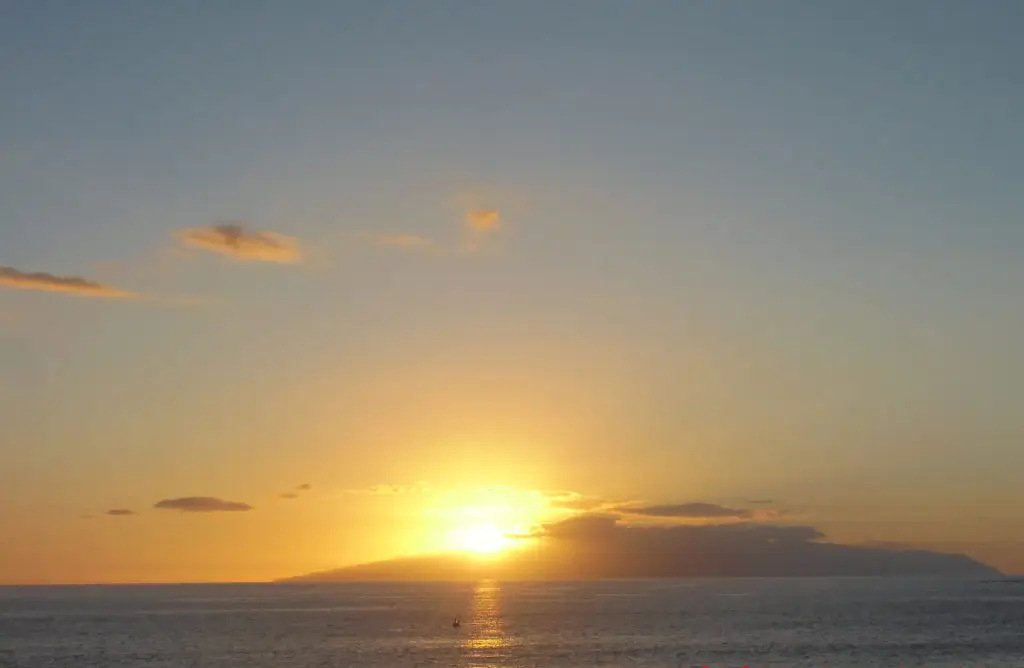 Sonnenuntergang über Teneriffa